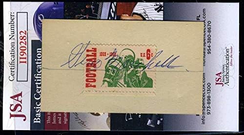 ג'ינו מרצטי JSA COA חתום יד חתומה על חותמת חותמת כדורגל משנת 1969 - כדורגל חתימה