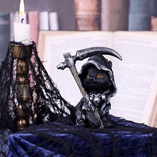 Nemesis עכשיו עמארה עגרית פסלון חתול חתול חתול, שחור, 10.2 סמ