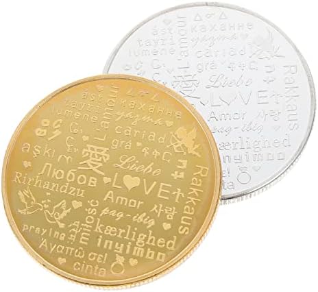 מתנת זיכרון של קיסנגל 2 יחידות המטבעות ההנצחה למתנות מטבעות זיכרון אהוב על מתנות ליום האהבה מתנות רומנטיות