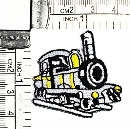 קליינפלוס 3 יחידות. מיני אפור רכבת תיקון מלאכות אמנויות תפירת תיקון רכבת חמוד רכב קריקטורה רקום ברזל