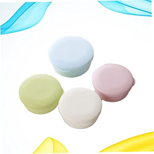 CABILOCK 8 PCS צבע נייד צלחת אקראית מארגן מחזיק תפאורה מפלסטיק סבון סבון סבון חיצוני קמפינג חדר אמבטיה
