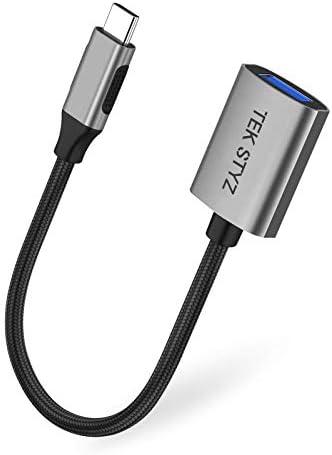 מתאם Tek Styz USB-C USB 3.0 תואם BMW 2020 1 OTG Type-C/PD זכר USB 3.0 ממיר נקבה.