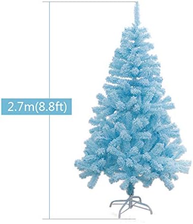 ZPEE 8.8ft חומר נוהר PVC עץ חג המולד של קישוט חג המולד, מלאכותי עם מתכת עמד