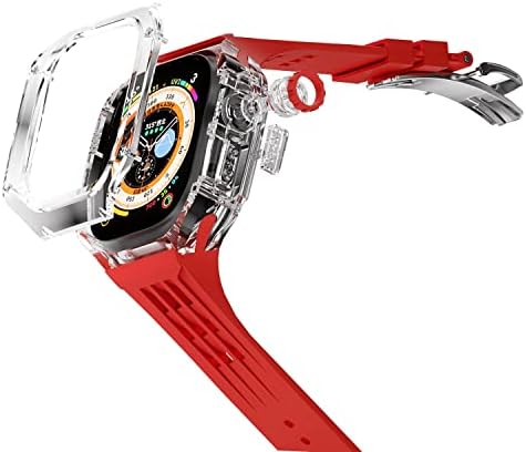 Dzhtus Changerent Kit Cate עבור Apple Watch 49 ממ להקת ספורט גומי לסדרת Iwatch Series Ultra 8 Silicone