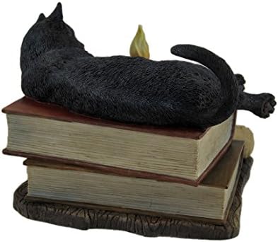עיצוב Veronese שעת המכשפות פסל Cat Black