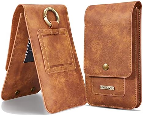כיס טלפון סלולרי DG.Ming Premium Premium Leather Pouch Case נרתיק כיסוי לולאות קליפ לולאות סגירה מגנטית