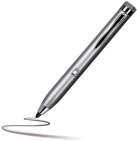 Navitech Silver Mini Point Point Digital Active Stylus Pen תואם ל- Asus Zenbook 13 UX 333