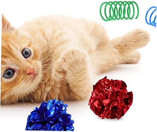 5 סטים חתול צעצוע חתול צעצועי גמישות פלסטיק ציוד לחיות מחמד