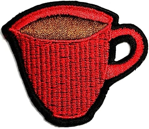 קליינפלוס 3 יחידות. קפה כוס אדום תיקוני מדבקת אמנויות קפה כוס שעועית ארוחת בוקר קריקטורה תיקון סימן