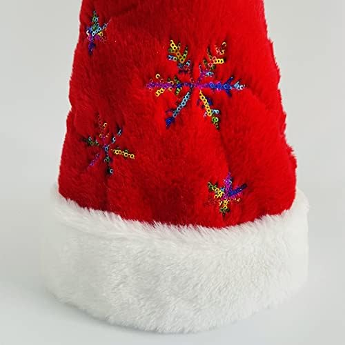 שלי אדום חג המולד סנטה כובע למבוגרים משפחת חג המולד לשנה חדשה פסטיבל מסיבת קישוטים
