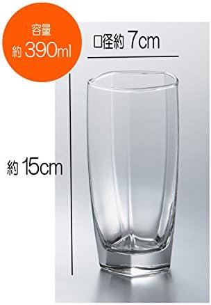 כוס שיווק של Suntory, ברור, 12.8 פלורידה, סנסציה, משקה ארוך, 103-25, חבילה של 6