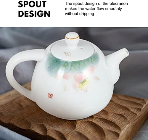 עיצוב שולחן חיצוני באנגו -שיט חיצוני קרמיקה קומקום קרמיקה סיר תה קרמיקה דפוס פרחים סיני דפוס תה תה קומקום