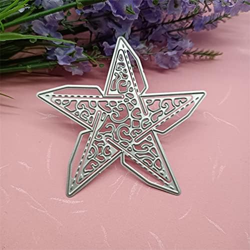 Hollow Star Die Cuts חג המולד כוכב חיתוך מתים להכנת כרטיסים ביצירת אלבום מלאכת נייר בולים DIY DICOR