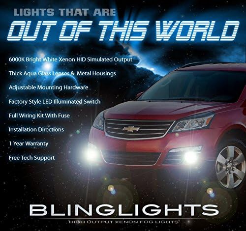 ערכת אורות ערפל של Blinglights לשנת 2013 2014 2015 2017 שברולט טרברס