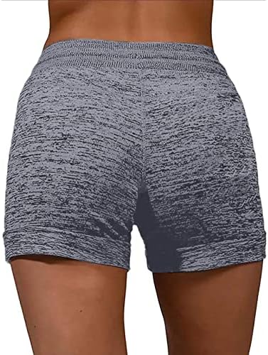מכנסיים קצרים לנשים בקיץ מזדמן נוח טרקלין סולידי חוף סולידי מכנסיים רופפים בכושר מותניים גבוהים מכנסיים