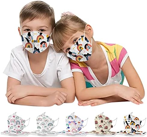 50 מחשב ילדים חד פעמי פנים מסכת חמוד הדפסת מסכות פנים כיסוי לנשימה נוח מסכת עבור ילד בני בנות חיצוני