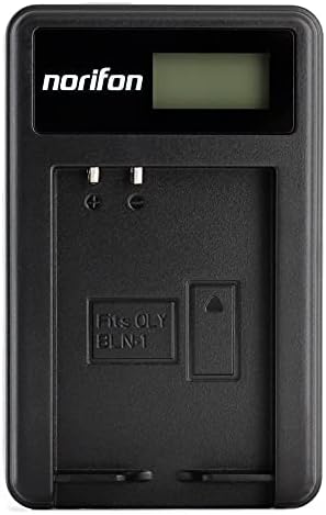 Norifon BLN-1 LCD מטען USB לאולימפוס E-M5, E-P5, OM-D E-M1, OM-D E-M5, PEN E-P5 מצלמה ועוד