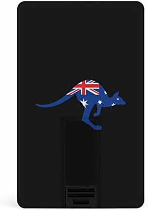אוסטרליה דגל קנגורו USB 2.0 מכונן פלאש מכונן זיכרון לצורת כרטיס אשראי