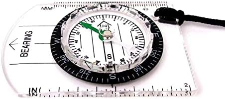 WWDZ Mini Compass Compass סולם סולם סרגל קמפינג רב -פונקציונלי טיולים רגליים הישרדות מצפן אביזרי ציוד