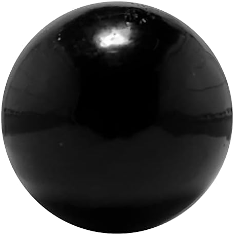 כדור גביש סאטן כדור סילון שחור הגנה על גבי אבן גביש 1.75-2.0 אינץ '