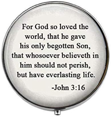 עבור אלוהים כל כך אהב את העולם - כתבי הקודש ג ' ון 3: 16 ציטוט אמנות תמונה גלולת תיבה-קסם גלולת תיבה