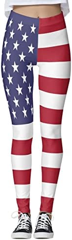 דגל אמריקאי פטריוטי ליגלי נשים מותניים גבוהים בארהב חותלות דגל