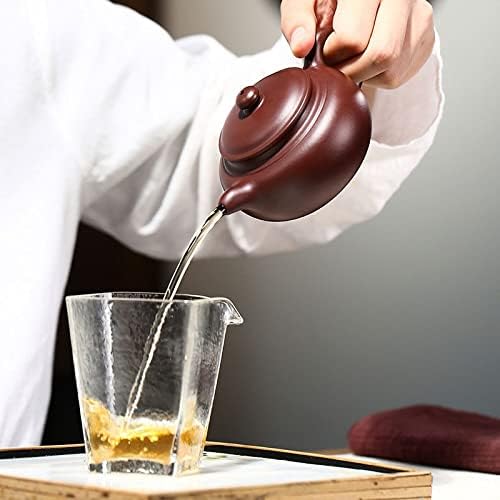 Wionc חימר סגול קו כפול סיר עתיק Zisha Teapot בעבודת יד Kung-Fu כלי שתייה סגול עבור puer
