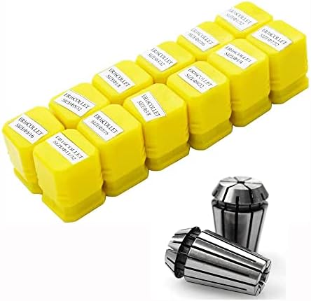 סט קולט, Collet Chuck, ER16 Spring Collet Collet Set for CNC אחזקת עבודה של חריטה וגרסוח מחרטה, טווח