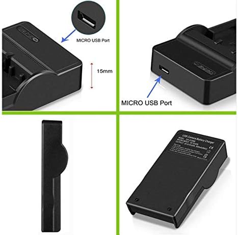 מטען סוללות מיקרו USB עבור Sony Cyber-Shot DSC-HX5V, DSC-HX7V, DSC-HX9V מצלמה דיגיטלית