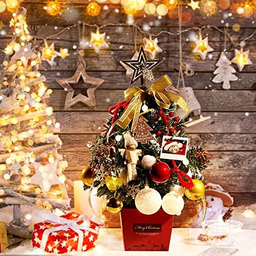 זוהר זהב זוהר עץ חג המולד קישוט לחג המולד קישוטי חג המולד שולחן עיצוב המסיבה הבית