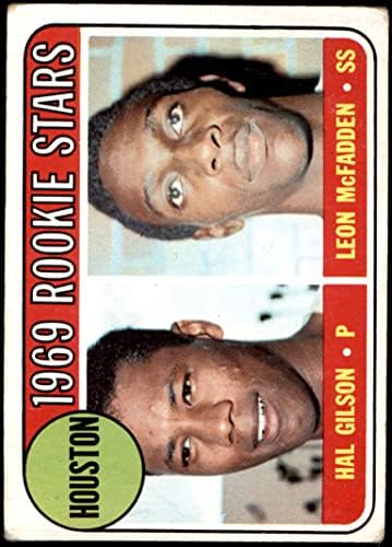 1969 Topps 156 Astros Rookies Hal Gilson/Leon McFadden Houston Astros Astros Astros