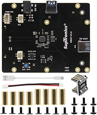 תורת חנון x820 v3.0 2.5 לוח הרחבת אחסון SATA HDD/SSD, מודול דיסק קשיח USB 3.0 USB 3.0 עבור Raspberry