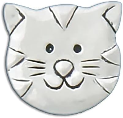 מטבע אסימון כיס ברוח בסיסית - פרצוף חתול/לך Get Em Tiger - בדיל בעבודת יד, מתנת אהבה לגברים ונשים, איסוף