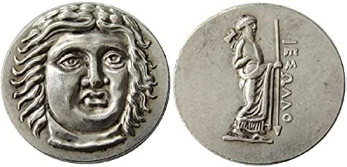 מטבע יווני כסף עותק זר כסוף מטבע זיכרון מצופה מכסף G24S מטבע יווני רגשי עותק זר מכסף מצופה זיכרון מטבע