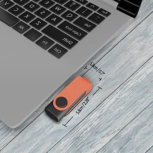 כונן פלאש 32 ג'יגה -בייט Tatmohik USB כונן 32 ג'יגה -בייט כונן אגודל כונן USB נוהג עיצוב מסתובב עם מחוון