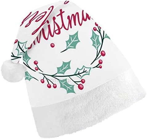 חג המולד סנטה כובע, החג שמח סביב דובדבן חג המולד חג כובע למבוגרים, יוניסקס נוחות חג המולד כובעי לשנה