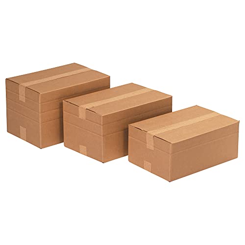 אספקת חבילה עליונה קופסאות גלי מרובות עומק, 12 איקס 12 איקס 8, קראפט