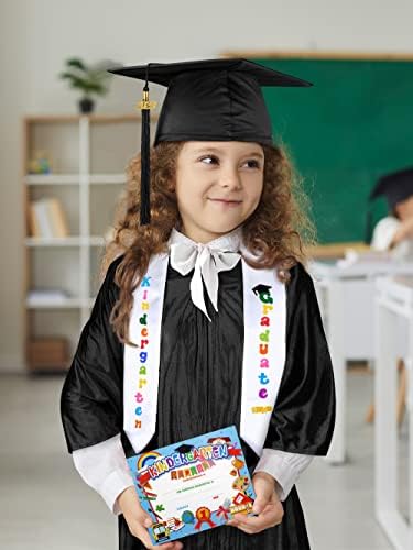 סומסוק 5 חבילה ילדים 2023 שמח בוגרי כובע ושמלה ציצית גנב קסם תעודה עבור גן ילדים בגיל רך