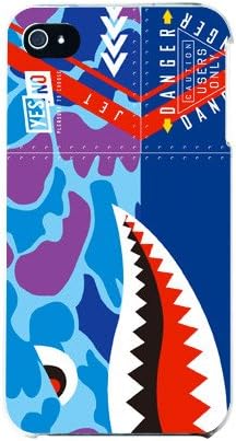 Yesno Shark Hunter Camo Blue / עבור iPhone 4S / SoftBank SAPI4S-PCCL-201-N210