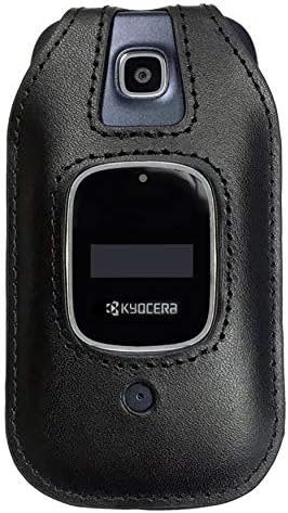 מארז פרוטק אלחוטי עם קליפ תואם ל- Kyocera Cadence LTE דגם טלפון S2720, מארז עור מצויד, קליפ חגורה מסתובב,