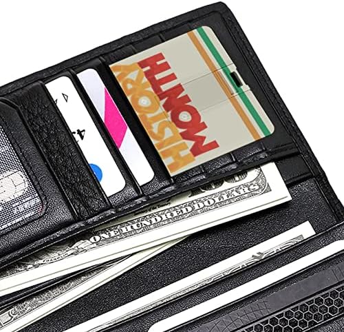 כרטיס אשראי בחודש שחור בכרטיס בנק אשראי USB כונן זיכרון נייד מקל אחסון מפתח כונן 64 גרם