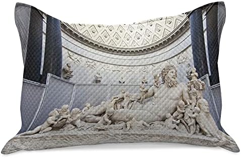 כיסוי כרית רטרו סרוג רטרו סרוג, רומאי שוכב במוזיאוני הוותיקן מפורסם דפוס עיצוב עיצוב, כיסוי כרית סטנדרטי