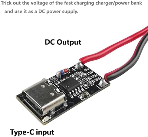 סוג USB-C אוניברסלי C PD QC מטען דמה מודול הפעלה PD3.0/2.0 PPS/QC4+ QC3.0/2.0 עד DC 9V 12V 15V 20V 100W