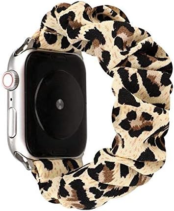 תואם להקות Apple Watch 38 ממ 40 ממ נשים, להקות iwatch לסדרה 6 5 4 3 2 1 & se, שדרוג אלסטי רך נמר רך