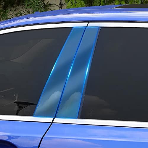 רכב GZGZ חיצוני רכב חלון עמוד עמוד אנטי-סקרט TPU סרט מגן ， עבור BMW F30 F31 סדרה 3 2013-2018