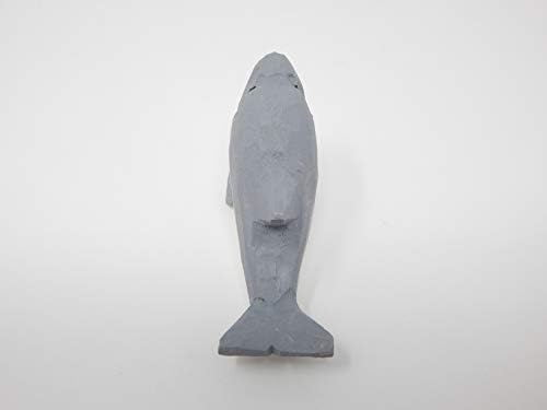 פסל פסל של דולפין מיניאטורה נפוצה בקבוק בקבוק אפור קישוט בעלי חיים פסל עץ