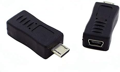 מתאם ממשק טלפון נייד מיני נקבה לנקבה ל- USB Micro Micro Micro Micro USB מתאם