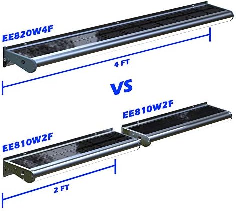 אורות מפעילים סולאריים 4ft 96 נוריות LED אור קיר חיצוני חיצוני מזג אוויר אלחוטי שלטי חוצות פרסום שלט