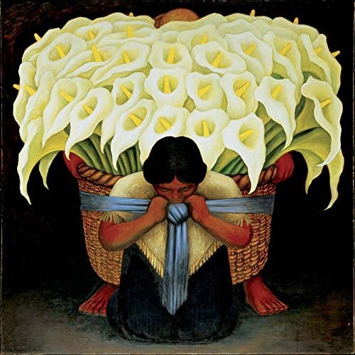 El Vendingor de Alcatraces מאת DIEGO RIVERA ART PRINT, 30X30 אינץ '