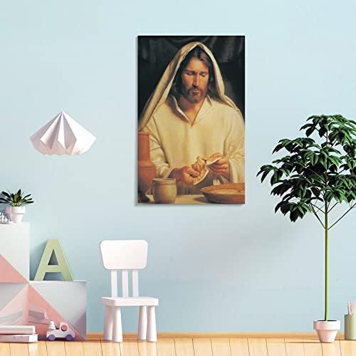 הסעודה האחרונה ישוע המשיח פוסטר תמונה בד קיר אמנות הדפס ישו פוסטר חדר בית עיצוב בד הדפס קיר אמנות כיתת